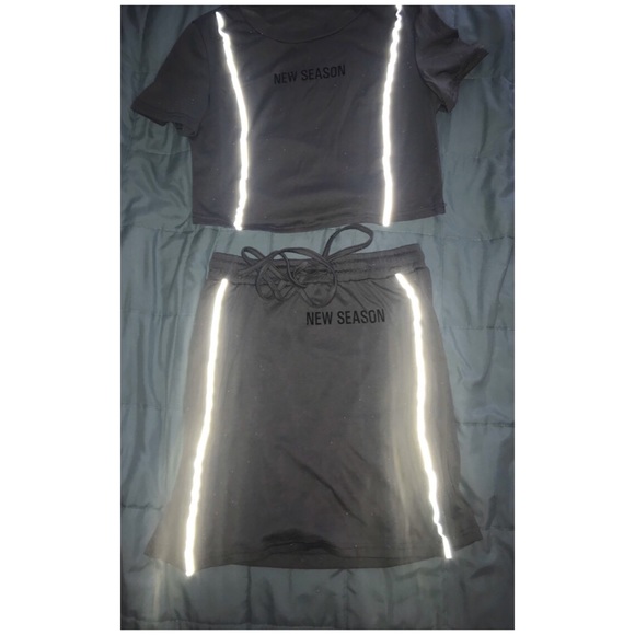 Reflective Two Piece Skirt Set - Picture 3 of 8